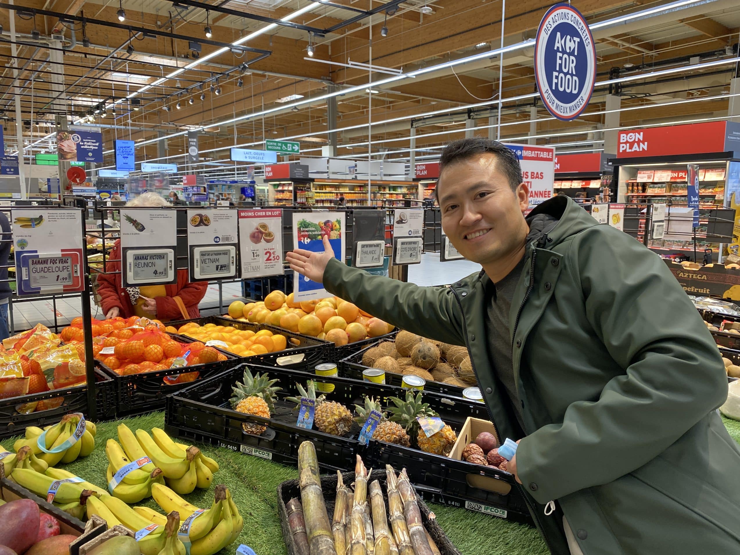 Nông sản Việt Nam Chanh dây tại chuỗi siêu thị Pháp